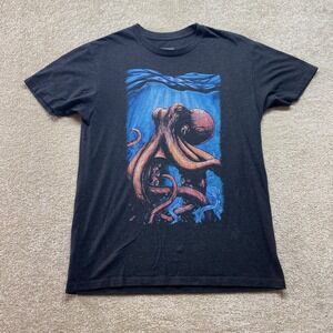 Curbside Clothing Shirt Mens Medium Octopus Under The Sea Graphic Tee